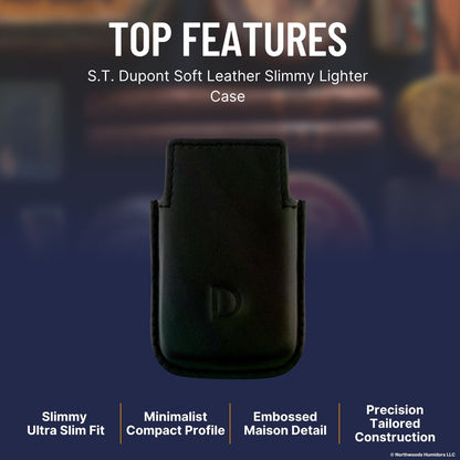 S.T. Dupont Soft Leather Slimmy Lighter Case - Top Features Image 