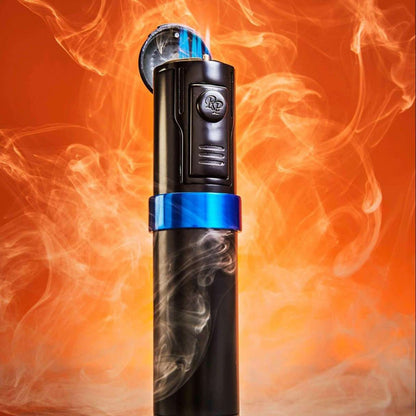 Rocky Patel Diplomat II Torch Flame Five Jet Tabletop Cigar Lighter - Thin Blue Line - Main Image