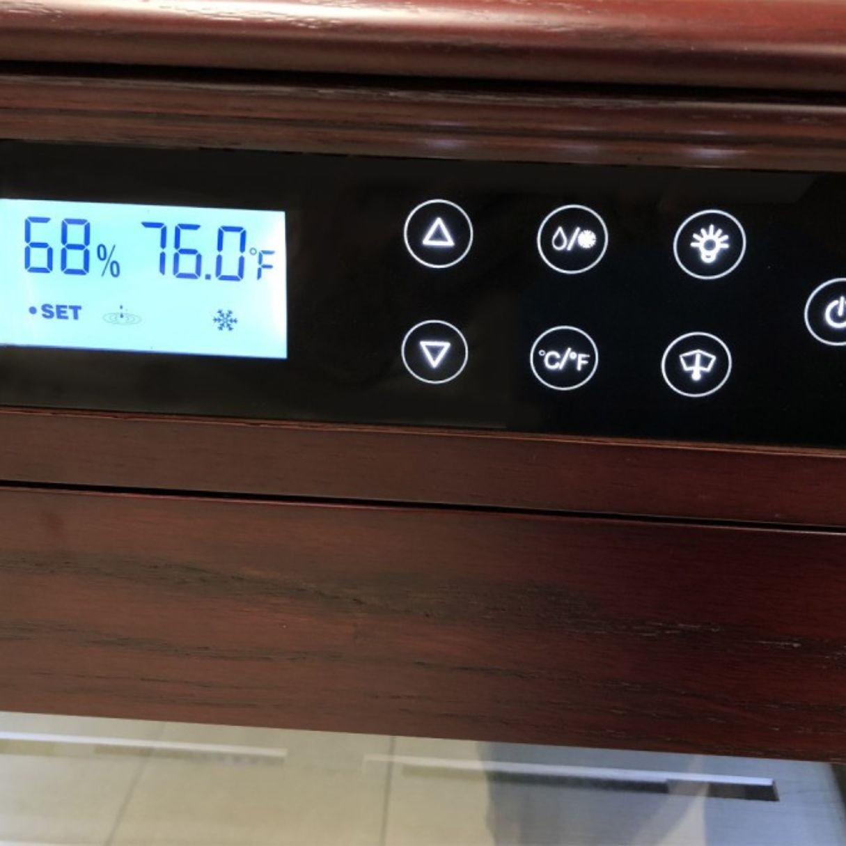 Prestige Redford 4,000-Cigar Electric Humidor - Digital Control Panel