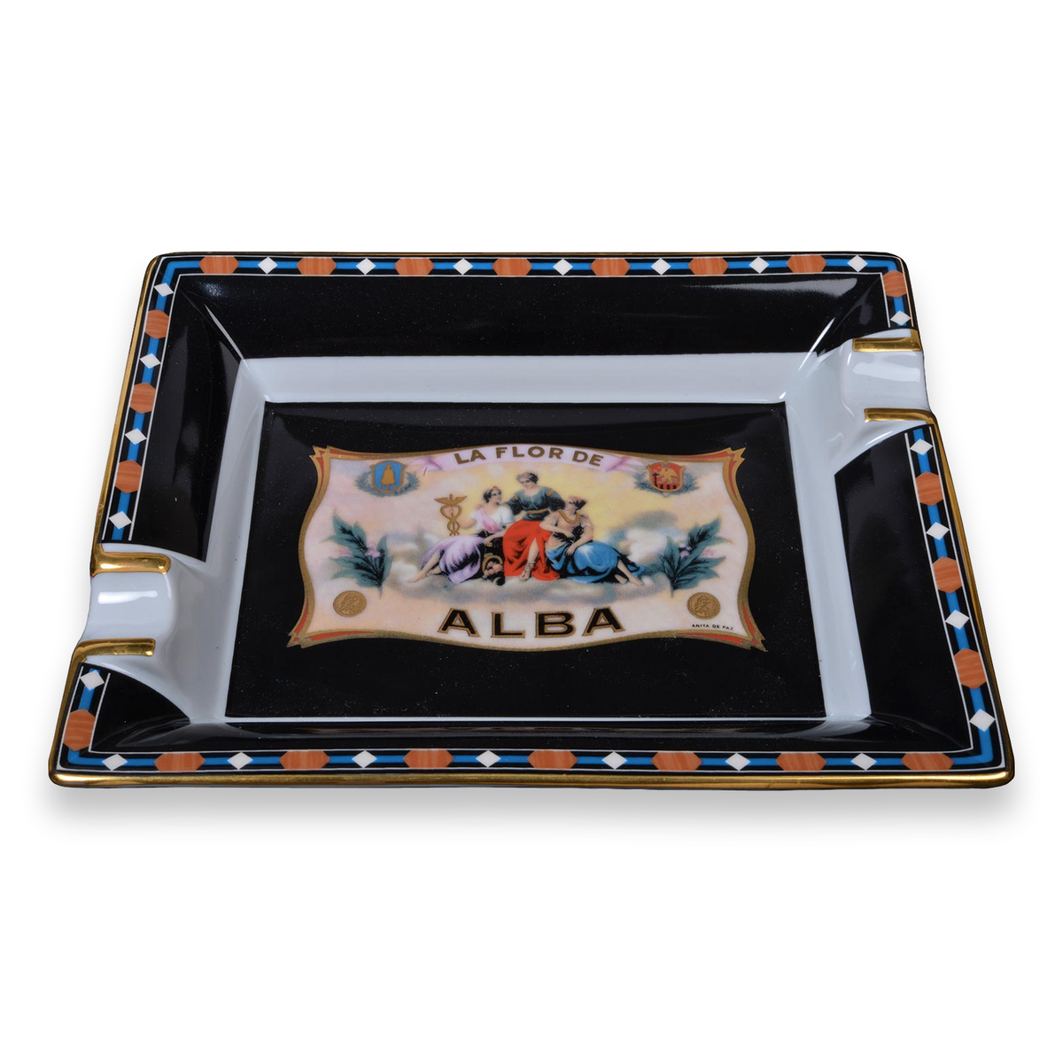 Flor de Alba Porcelain Ashtray Alba Collection