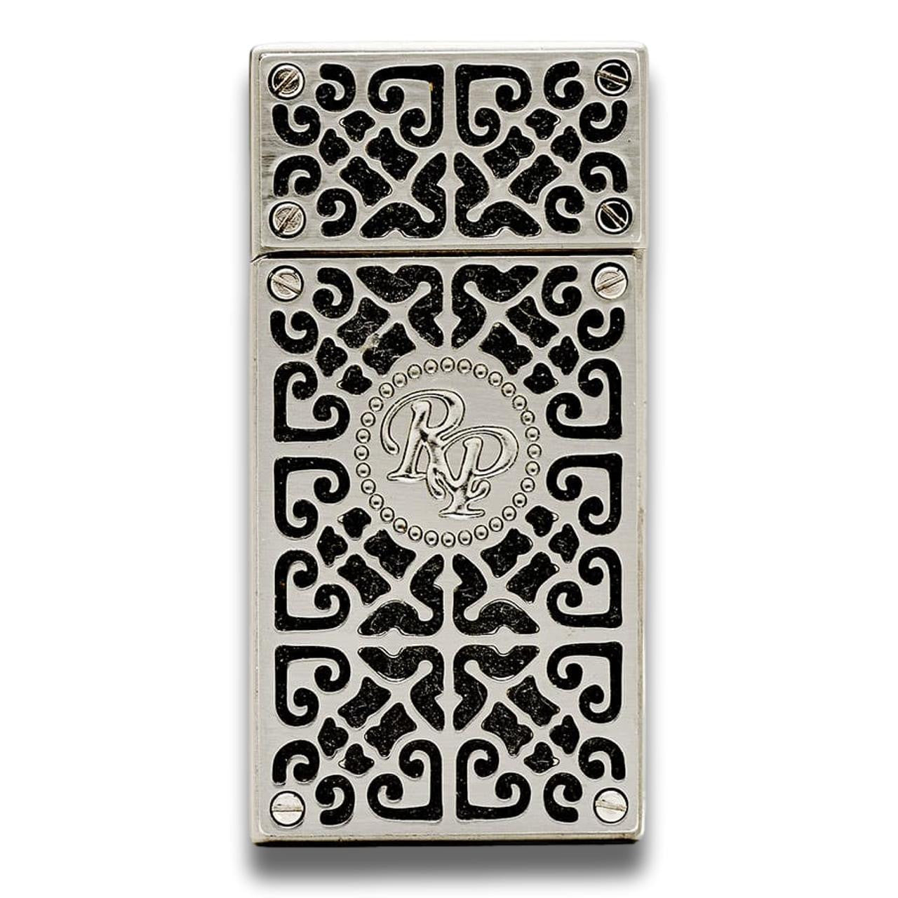 Rocky Patel Burn Torch Flame Double Jet Cigar Lighter - Black & Gunmetal - Main Image