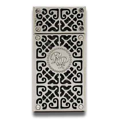Rocky Patel Burn Torch Flame Double Jet Cigar Lighter - Black & Gunmetal - Main Image