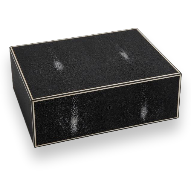Elie Bleu Shagreen 75-100 Cigar Humidor - Stingray Collection