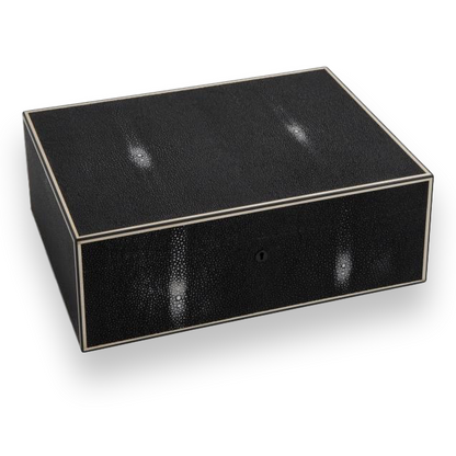 Elie Bleu Shagreen 75-100 Cigar Humidor - Stingray Collection