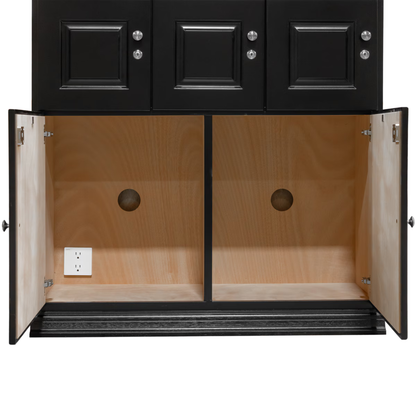 Humidor Supreme 5,000-Cigar Locker Humidor - 2 Doors Opened