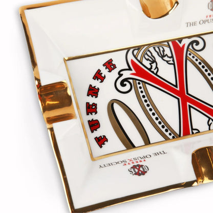 OpusX Society El Blanco Porcelain 4-Cigar Ashtray