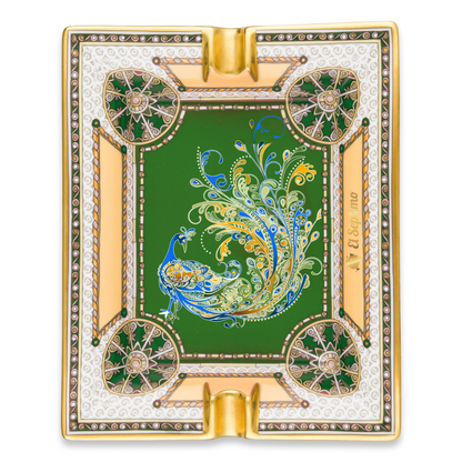 El-Septimo Safari Collection Ceramic 2-Cigar Ashtrays