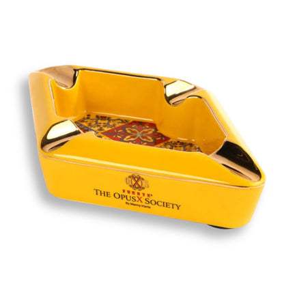 OpusX Society Colonial Tiles Ceramic 4-Cigar Ashtray