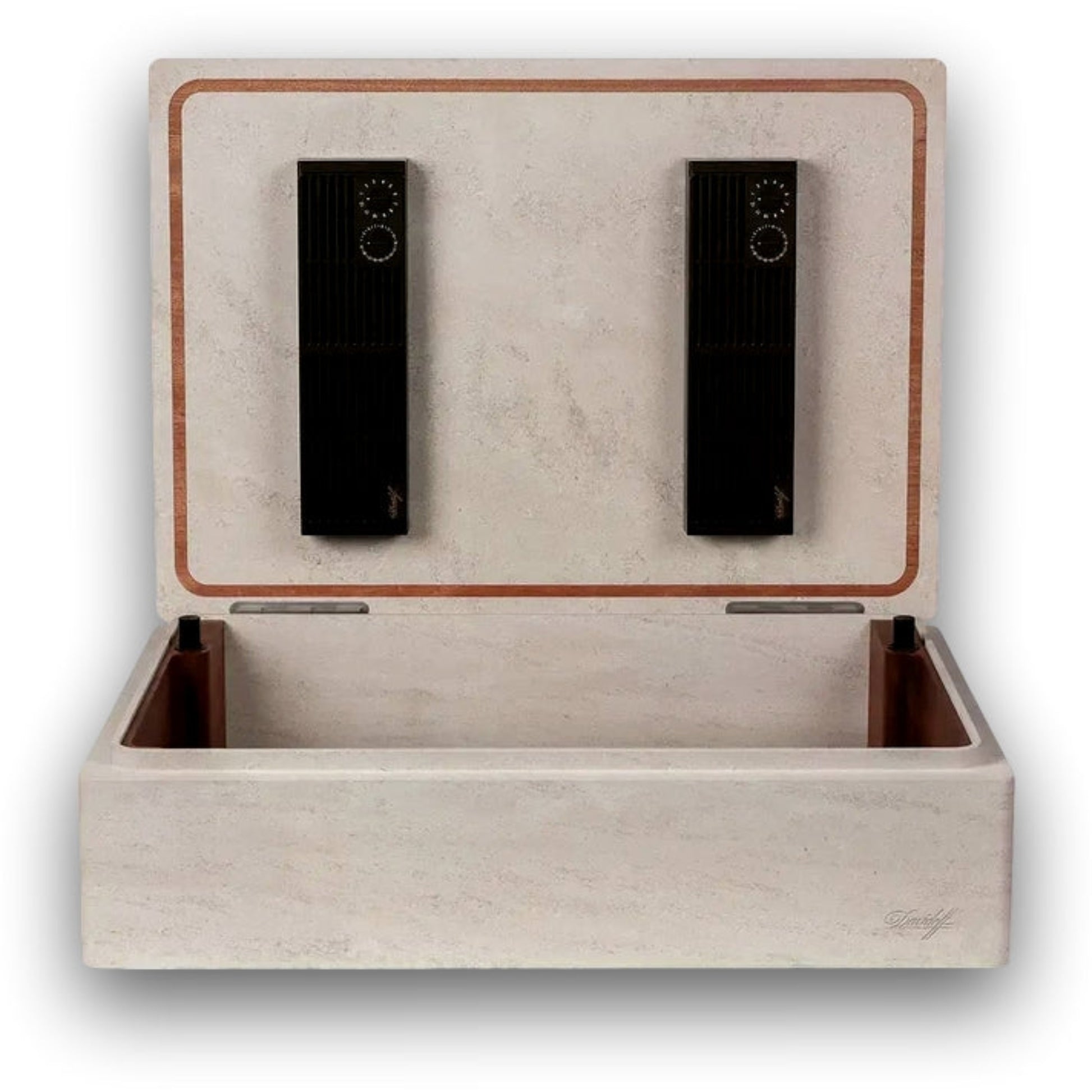Davidoff Monolith 120-Cigar Desktop Humidor - open Lid