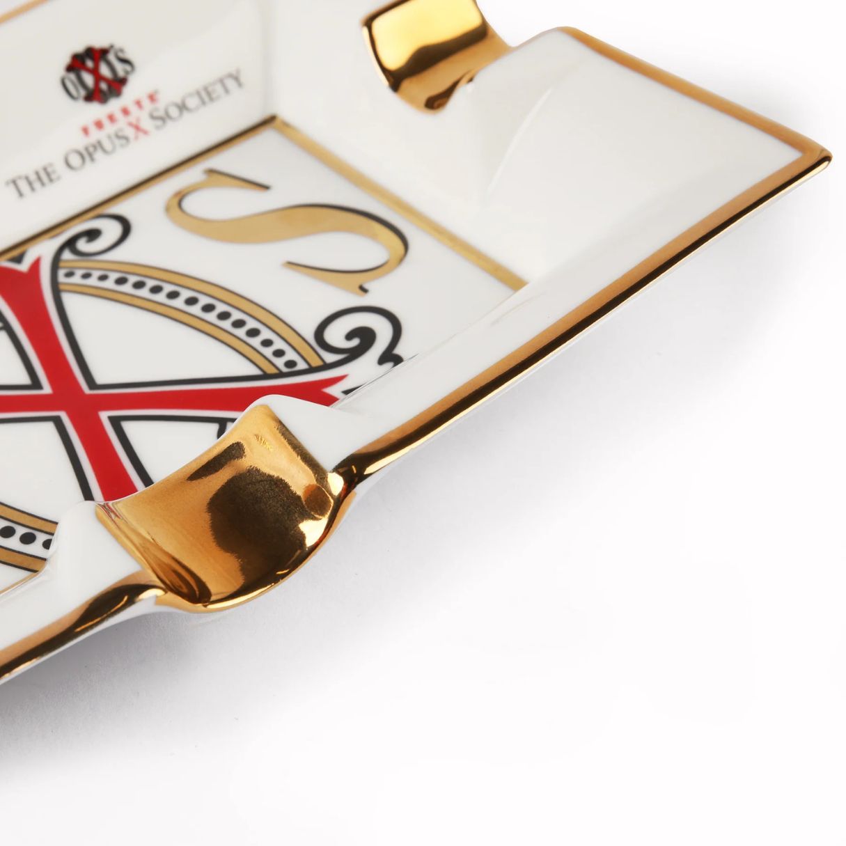 OpusX Society El Blanco Porcelain 4-Cigar Ashtray