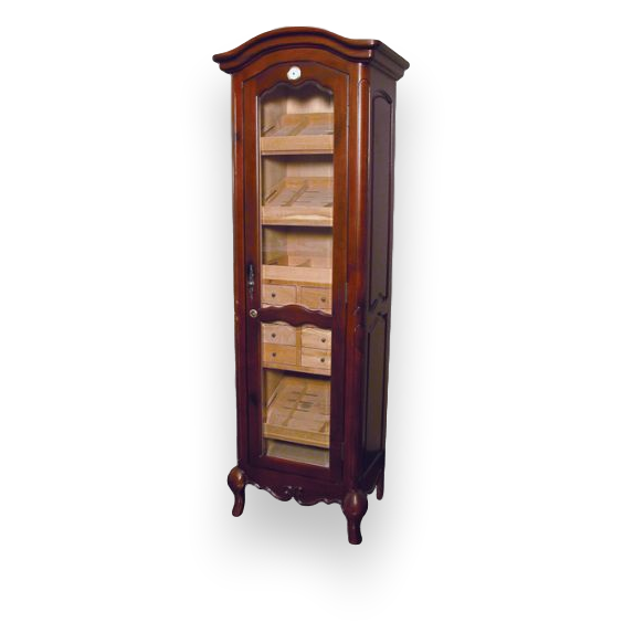 Quality Importers Antique 3000 Cigar Tower French Walnut