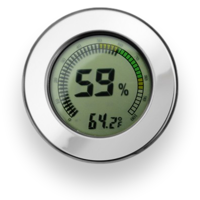 Prestige Polished Digital Hygrometers