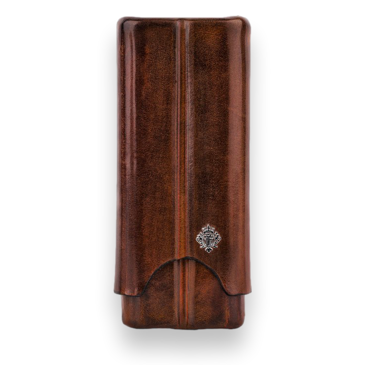 Artigiani Del Re Cuban Robusto Lounge Leather 2-Finger Cigar Cases