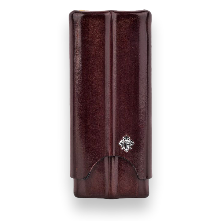 Artigiani Del Re Cuban Robusto Lounge Leather 2-Finger Cigar Cases