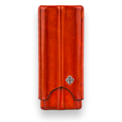 Artigiani Del Re Cuban Robusto Lounge Leather 2-Finger Cigar Cases