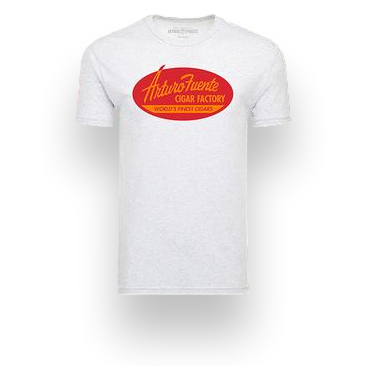 Arturo Fuente Tampa Bay Inspired Heathered White Comfy T-Shirt - Small - Exterior Front