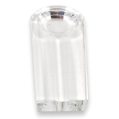 Bey-Berk Compact Crystal 1-Cigar Ashtray  - Exterior Top Back