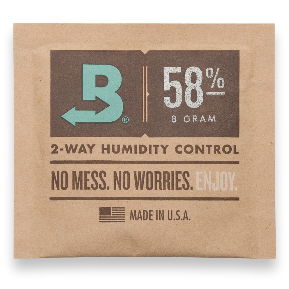 Boveda 58% Humidity Packs - 300-Count Casepack, Small 8g  - Exterior Front