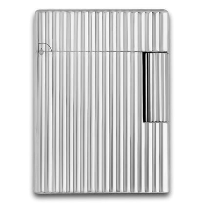 S.T. Dupont Line 1 Vertical Lines  Double Soft Flame Cigar Lighter Palladium - Main Image