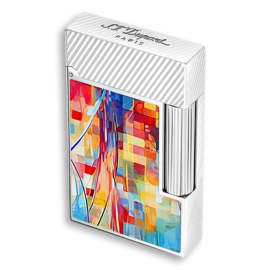 S.T. Dupont Graff'ty Line 2 Perfect Ping Double Soft Flame Cigar Lighter - Main Image - Left Facing