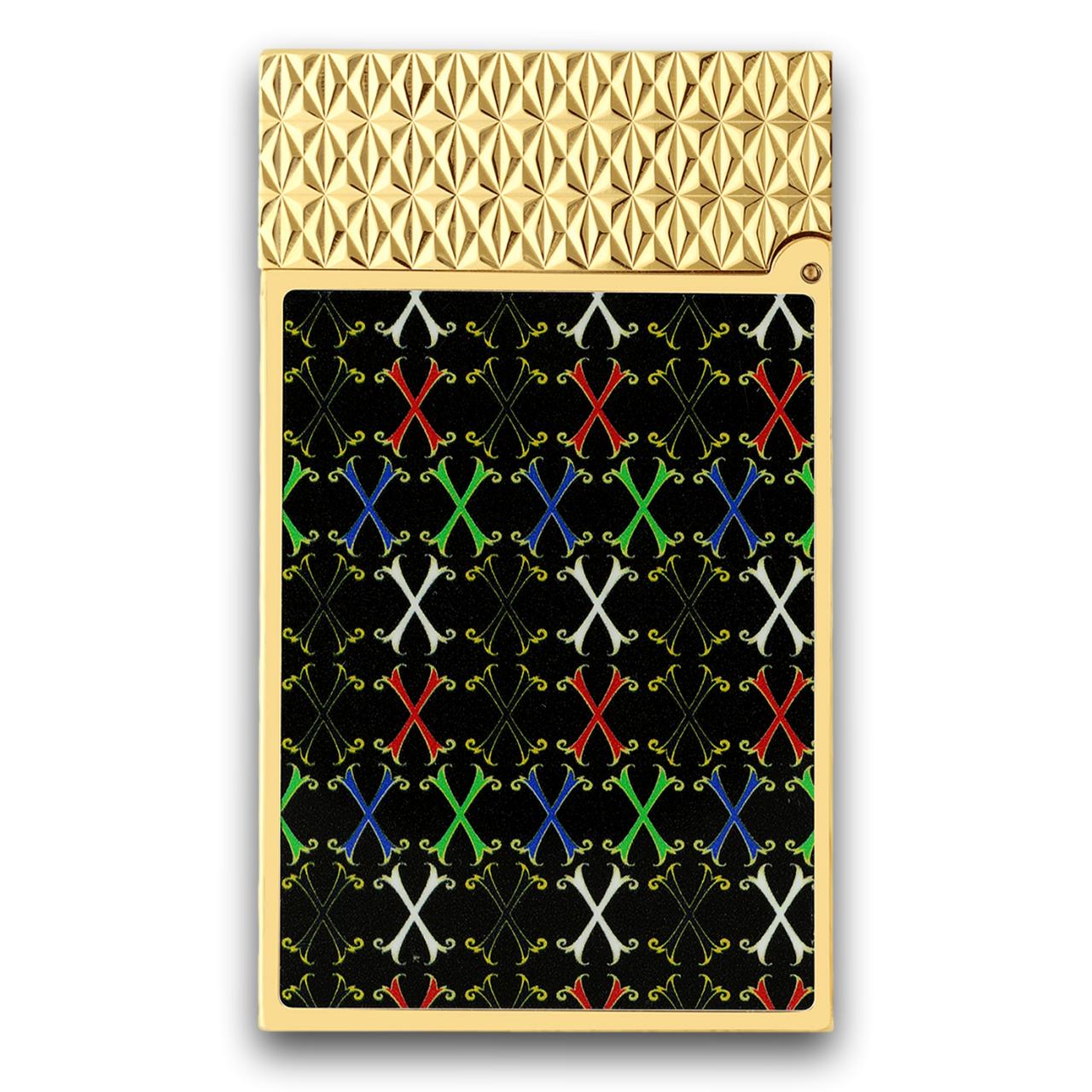 S.T. Dupont Line 2 Fuente OpusX Double Soft Flame Cigar Lighter - Back Facing