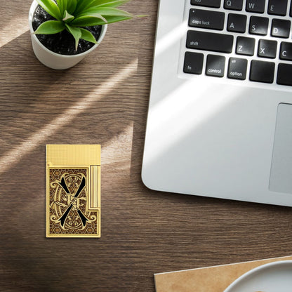 S.T. Dupont Line 2 Fuente OpusX Haute Creation Double Soft Flame Cigar Lighter - Flatlay