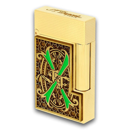 S.T. Dupont Line 2 Fuente OpusX Haute Creation Double Soft Flame Cigar Lighter - Green Main Image