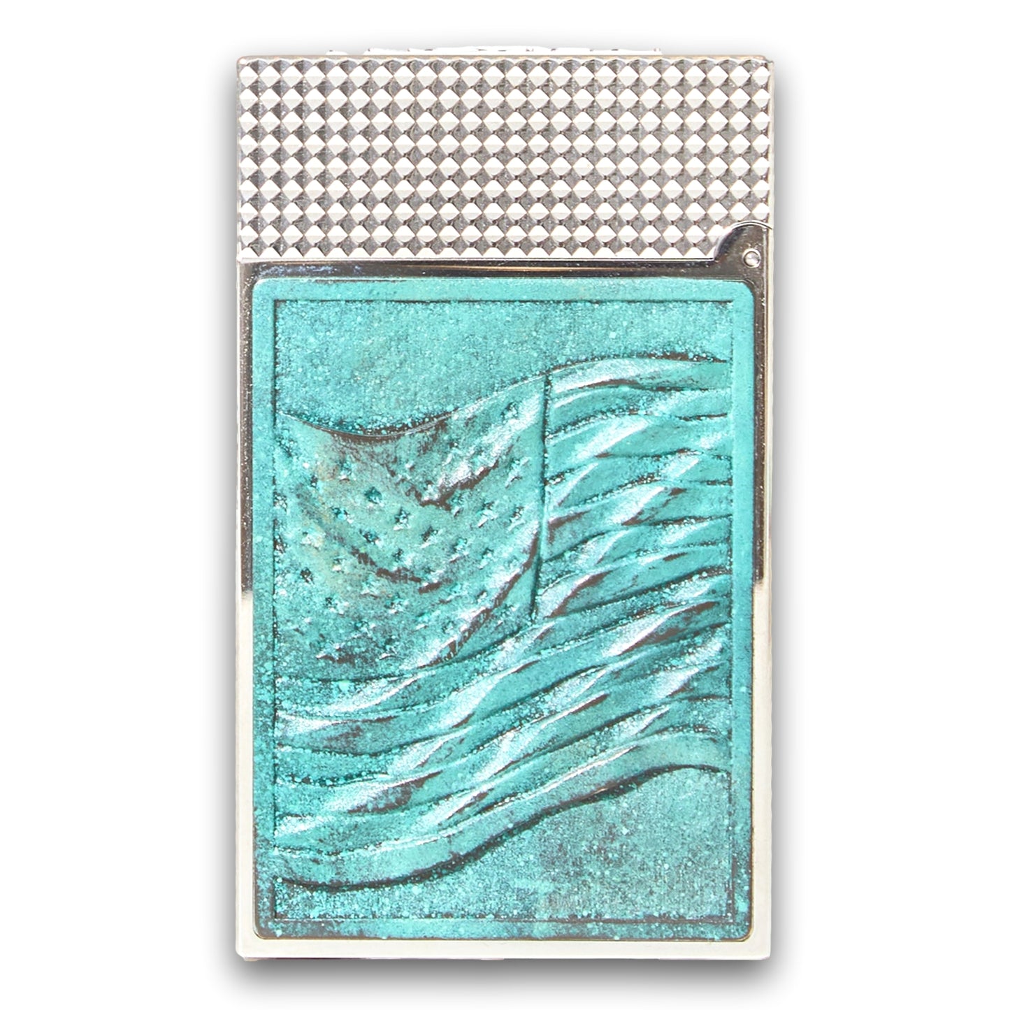 S.T. Dupont Line 2 250th Anniversary Haute Creation Statue Of Liberty Perfect Ping Double Soft Flame Cigar Lighter - Back Image