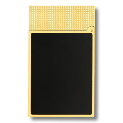 S.T. Dupont Perfect Ping Line 2 Double Soft Flame Cigar Lighter - Micro Diamond Head Gold and Black Laquer - Backside