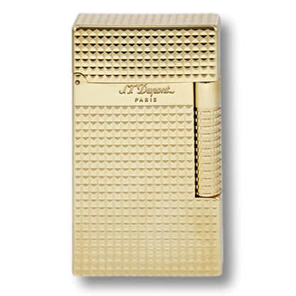 S.T. Dupont Perfect Ping Le Grand Dual Soft and Torch Flame Cigar Lighter - Diamond Head Yellow Gold - Front