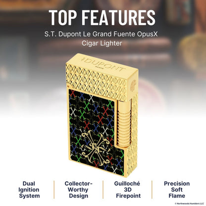 S.T. Dupont Le Grand Fuente OpusX Cigar Lighter -Top Features