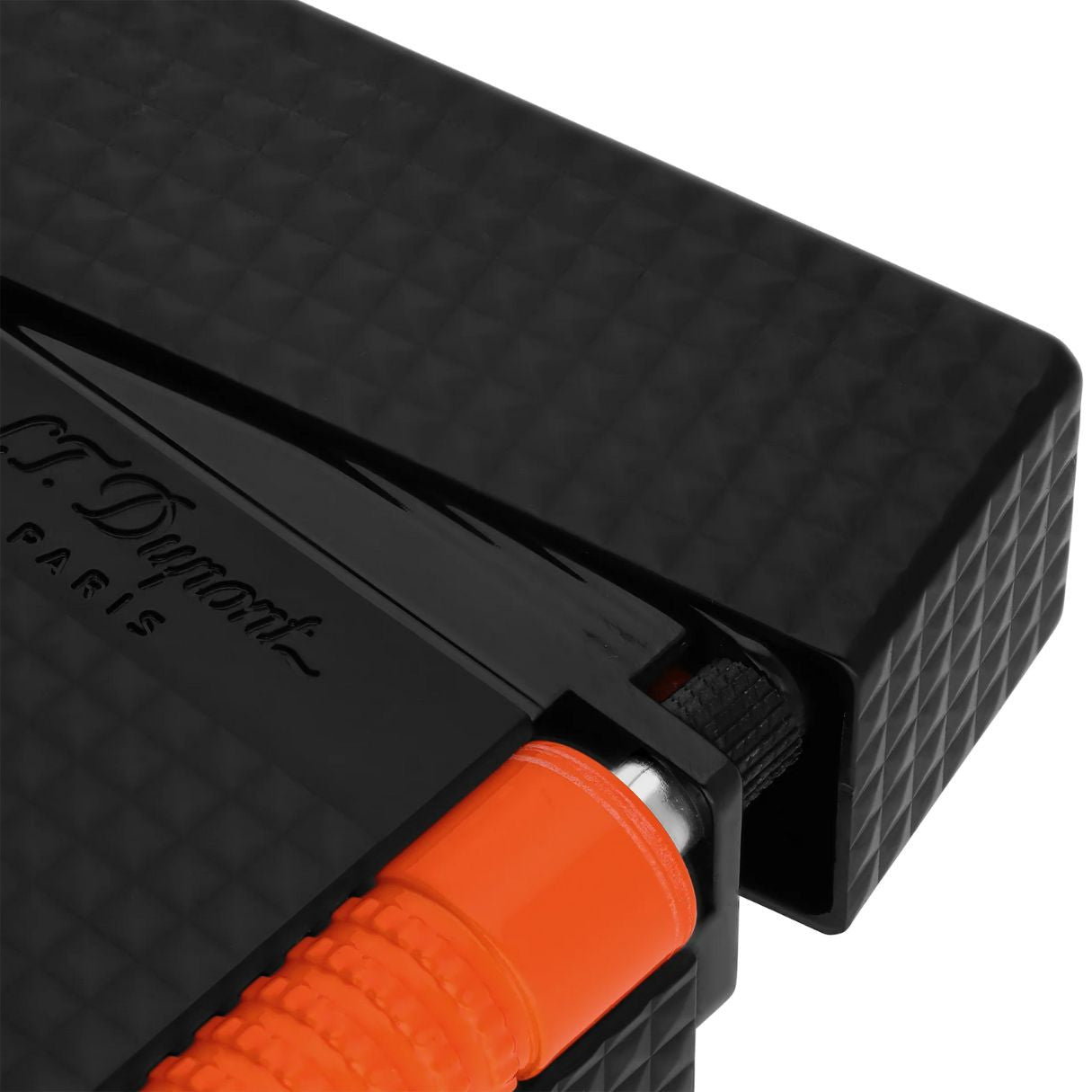 S.T. Dupont Fluo Le Grand Dual Soft and Torch Flame Cigar Lighter - Orange -  Details