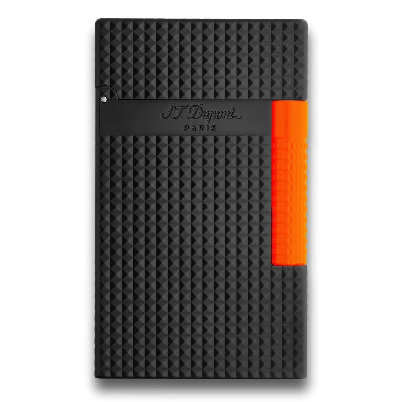 S.T. Dupont Fluo Le Grand Dual Soft and Torch Flame Cigar Lighter - Orange  - Front 