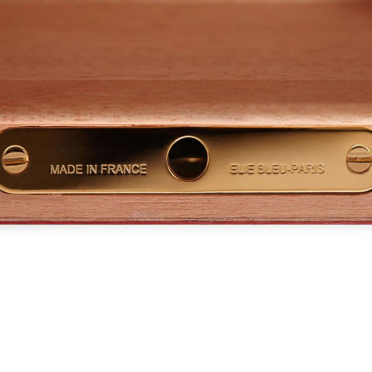 Elie Bleu Casa Cubana Blue Palacio 110-Cigar Desktop Humidor -  Brand Plate Details