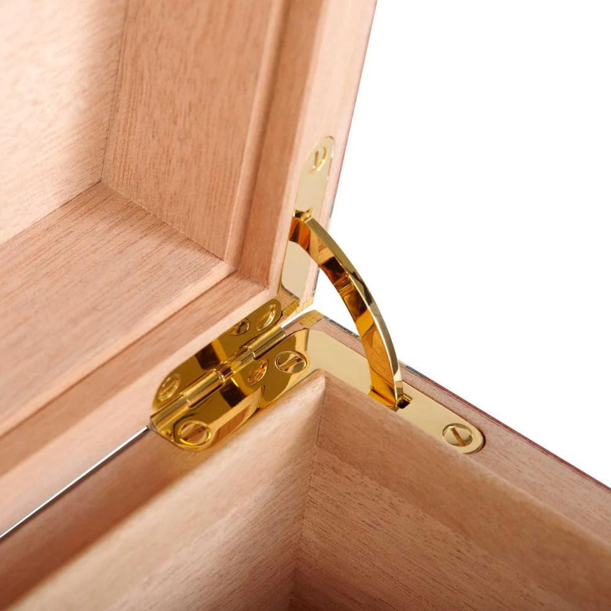 Elie Bleu Casa Cubana Blue Palacio 110-Cigar Desktop Humidor - Hinge Details