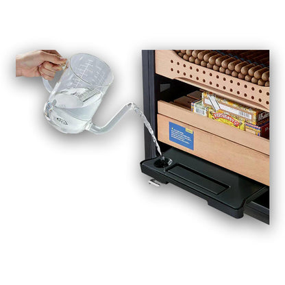 Afidano B2 Steel Series 850-Cigar Electric Humidor -  Water Tank