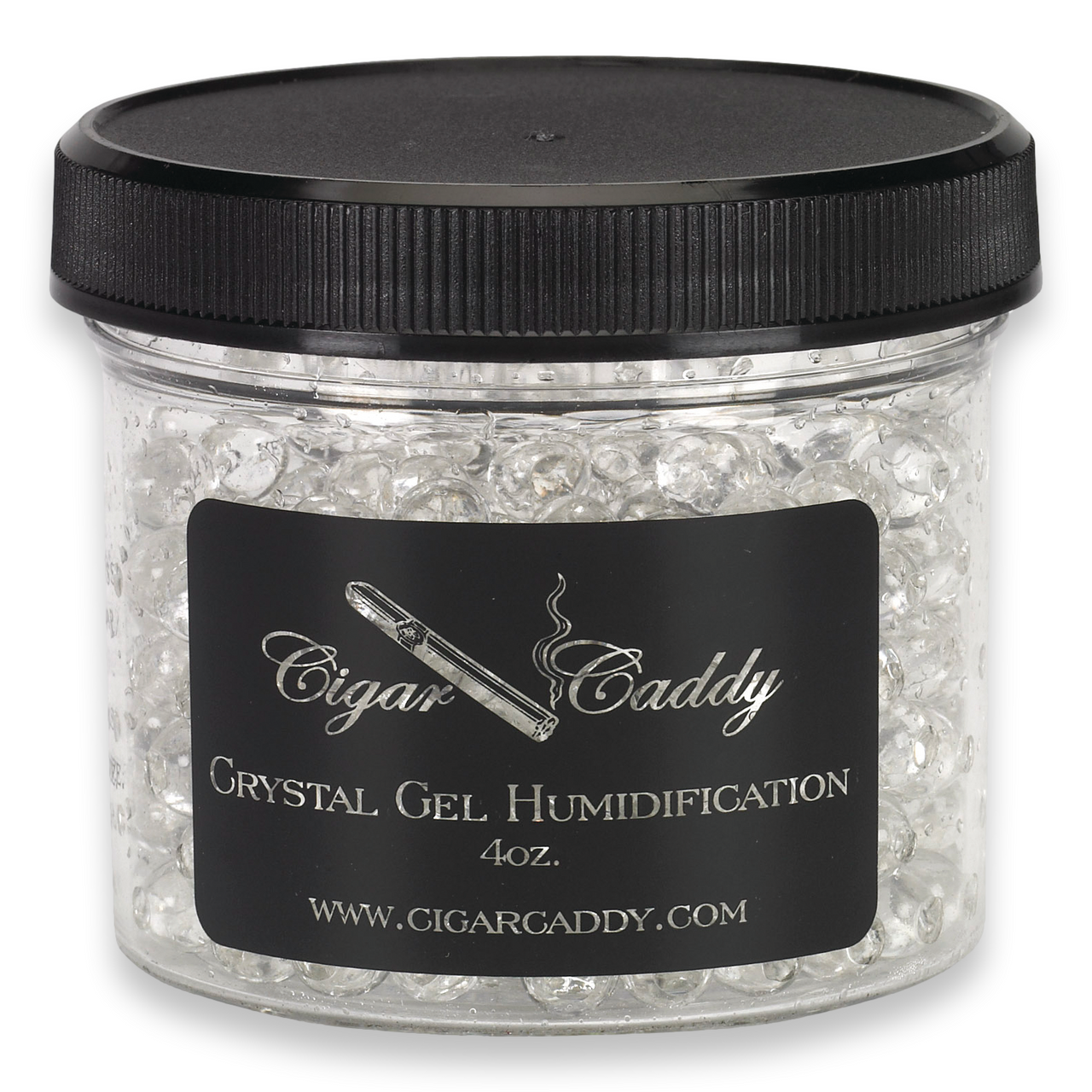 Cigar Caddy Crystal Gel Humidification System - 4oz - Exterior Front