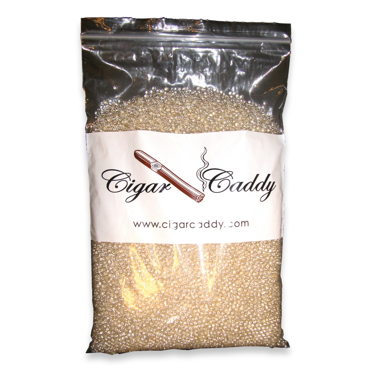 Cigar Caddy Crystal Humidity Beads - 1lb - Exterior Front
