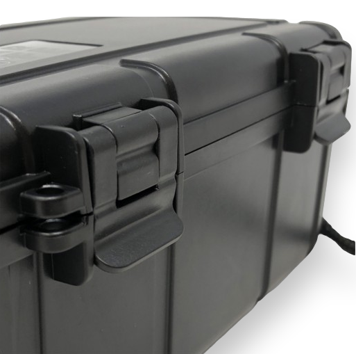 Cigar Safe Cigar Safe 10-Cigar Travel Humidor - Black  - Exterior Gasket Seals