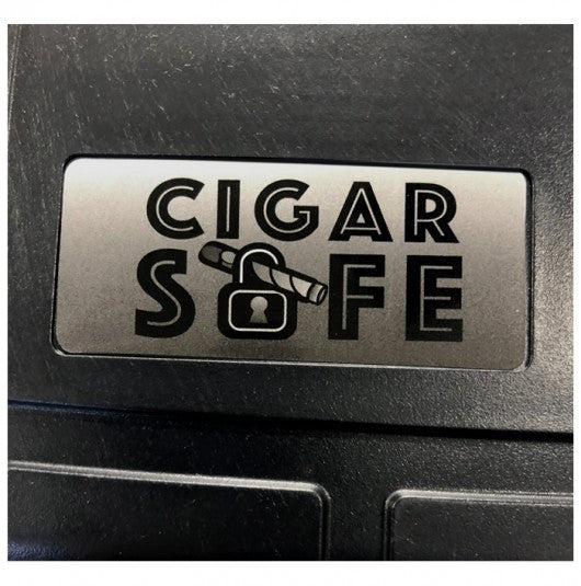 Cigar Safe Cigar Safe 10-Cigar Travel Humidor - Black  - Exterior Logo