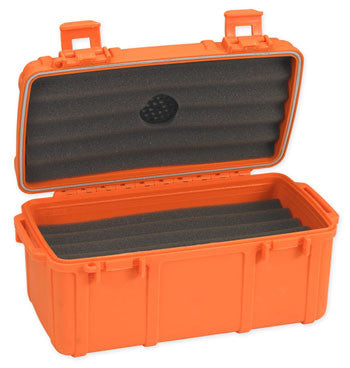 Cigar Caddy 3540-R Blaze Orange Travel Humidor - 15 Cigars