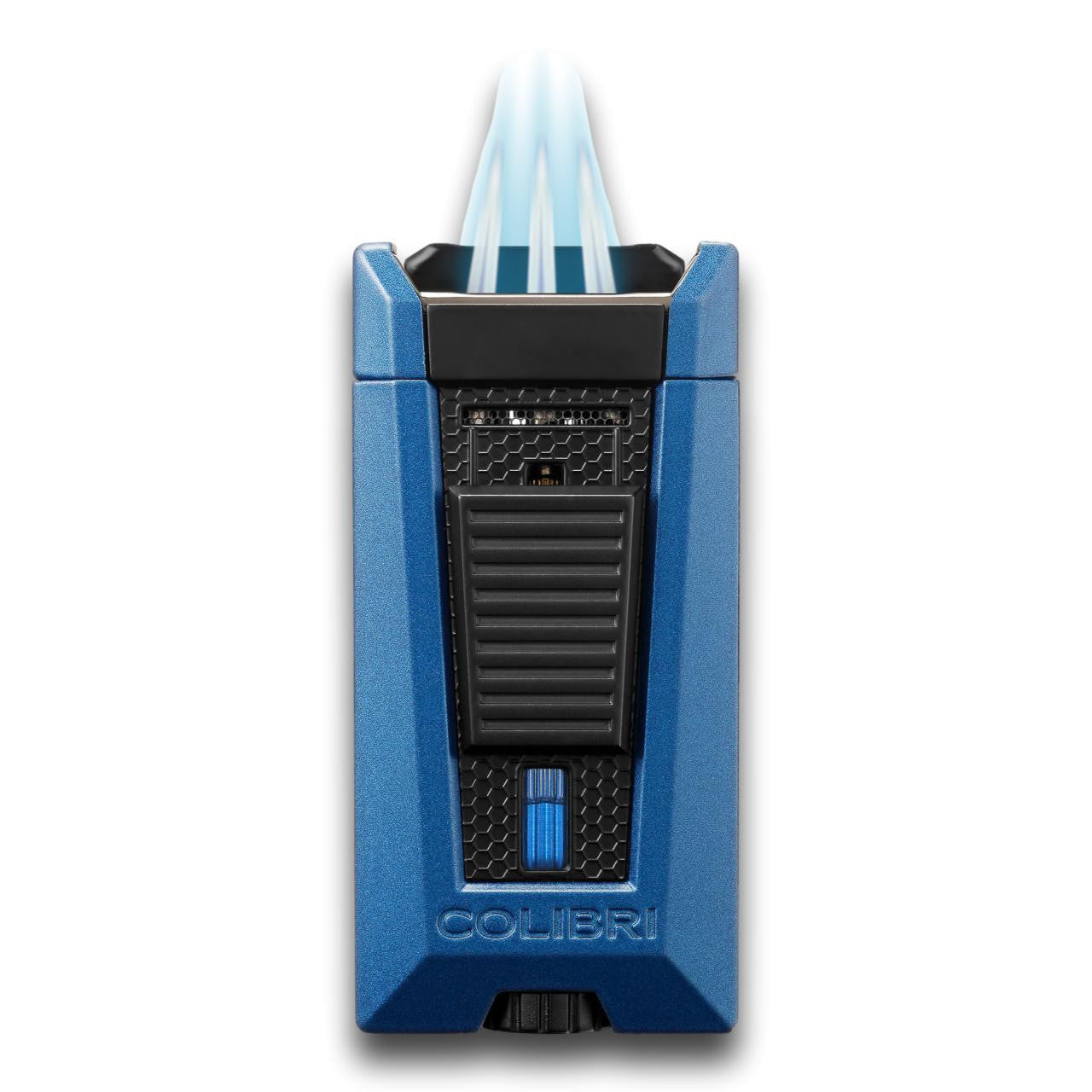 Colibri Stealth Torch Flame Triple Jet Cigar Lighter - Blue - Flame