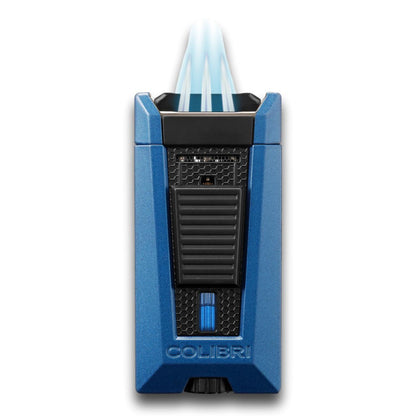 Colibri Stealth Torch Flame Triple Jet Cigar Lighter - Blue - Flame