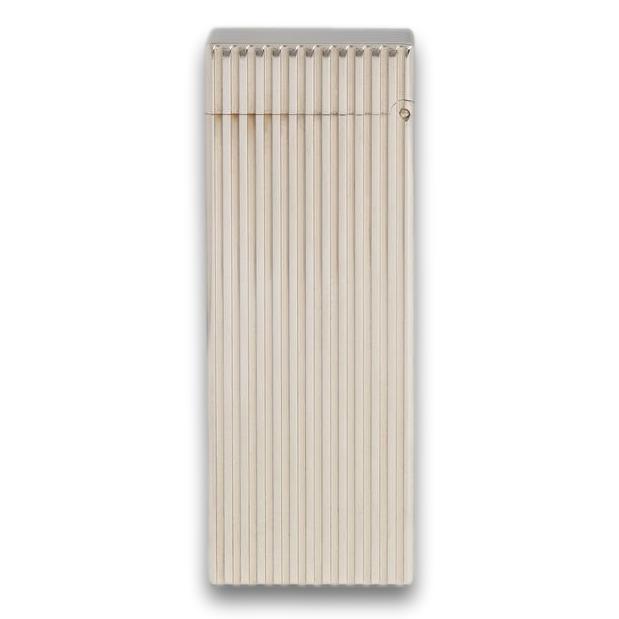 Dunhill Rollagas Silver Lines Pattern Soft Flame Cigar Lighter - Back