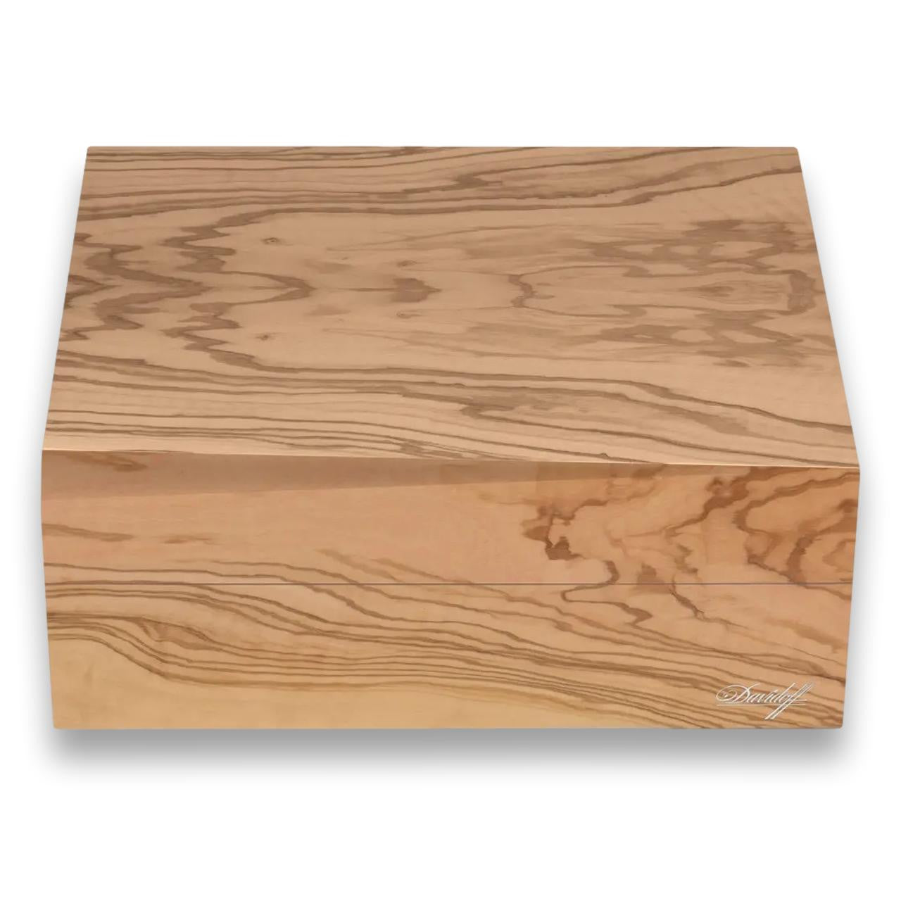 Davidoff Air De Famille Series I Olive Wood Primos 35-Cigar Desktop Humidors - Front