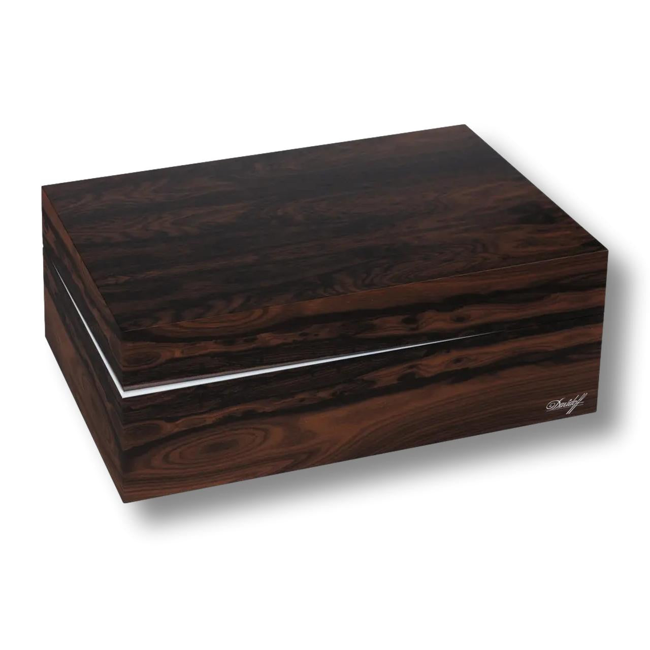 Davidoff Air De Famille Series II Ziricote Ambassador Matt 80-Cigar Desktop Humidors - Main Image - Right Facing
