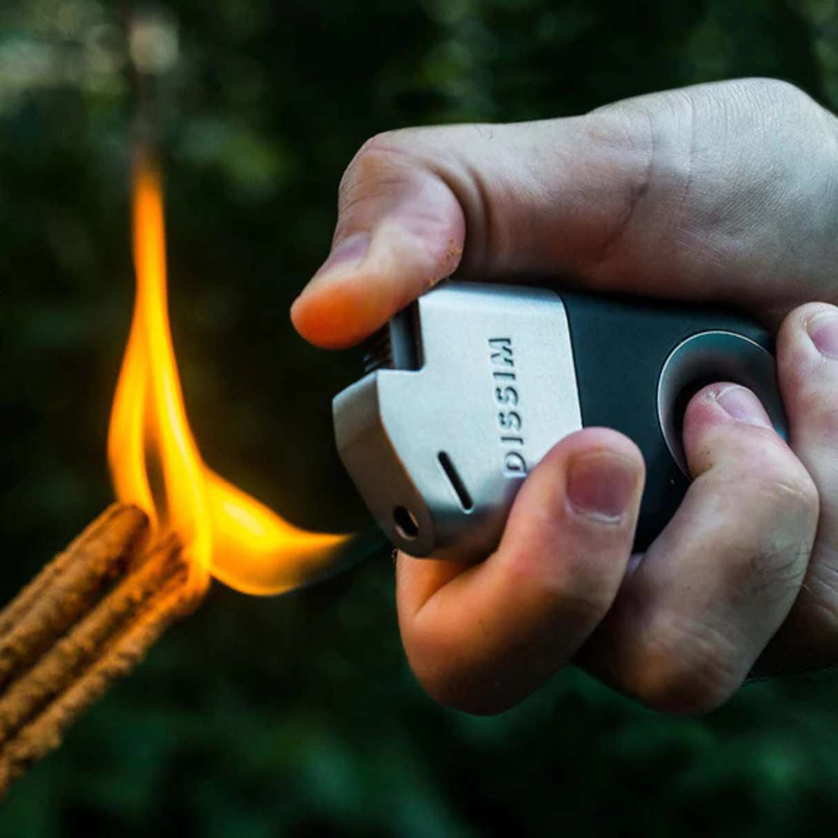 Dissim Inverted Soft Flame Pipe Lighter - Black - Lifestyle