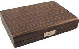 Ebony Wood Travel Humidor - 24 Cigars