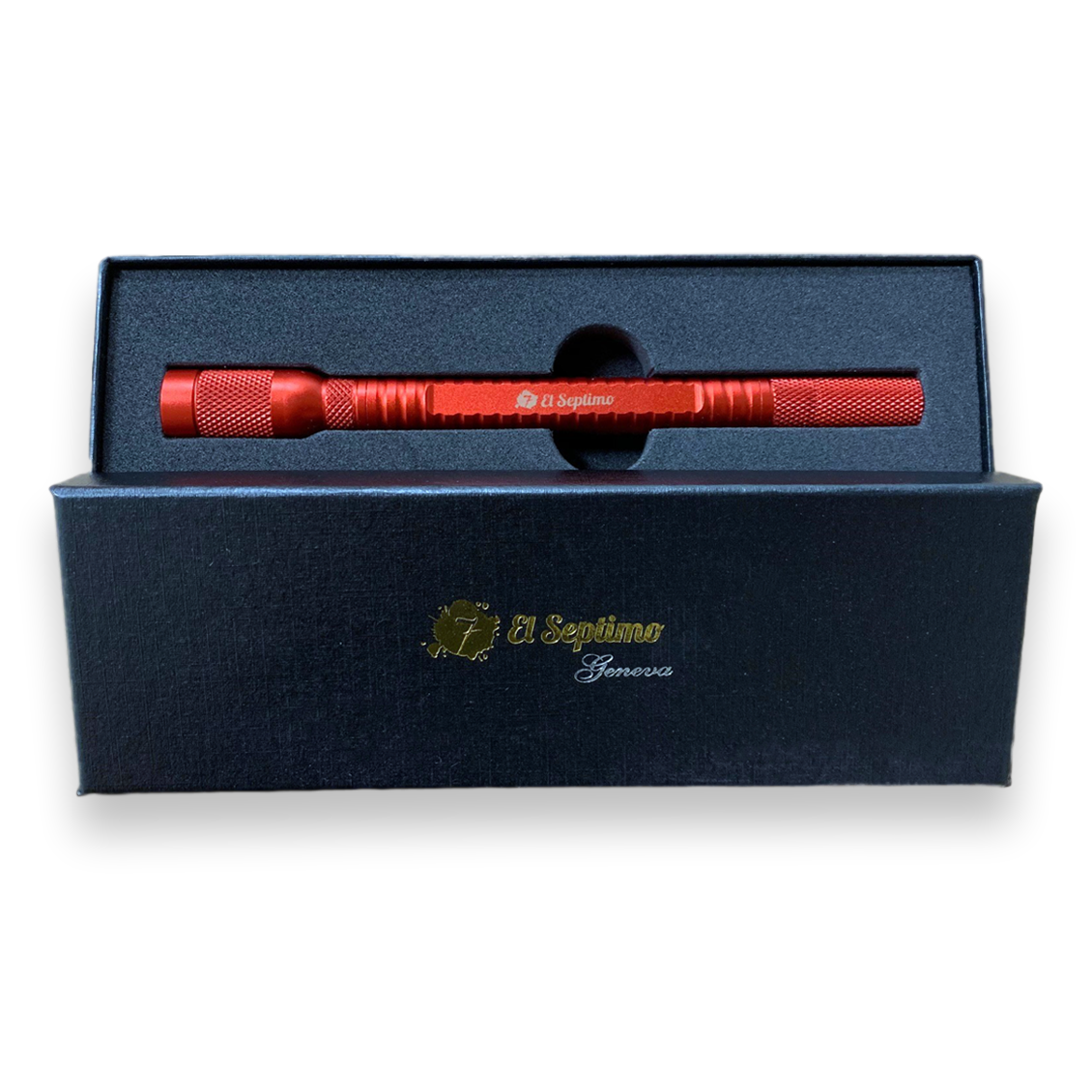El-Septimo 4-in-1 Cigar Puncher Stick - Ruby - Interior Gift Box