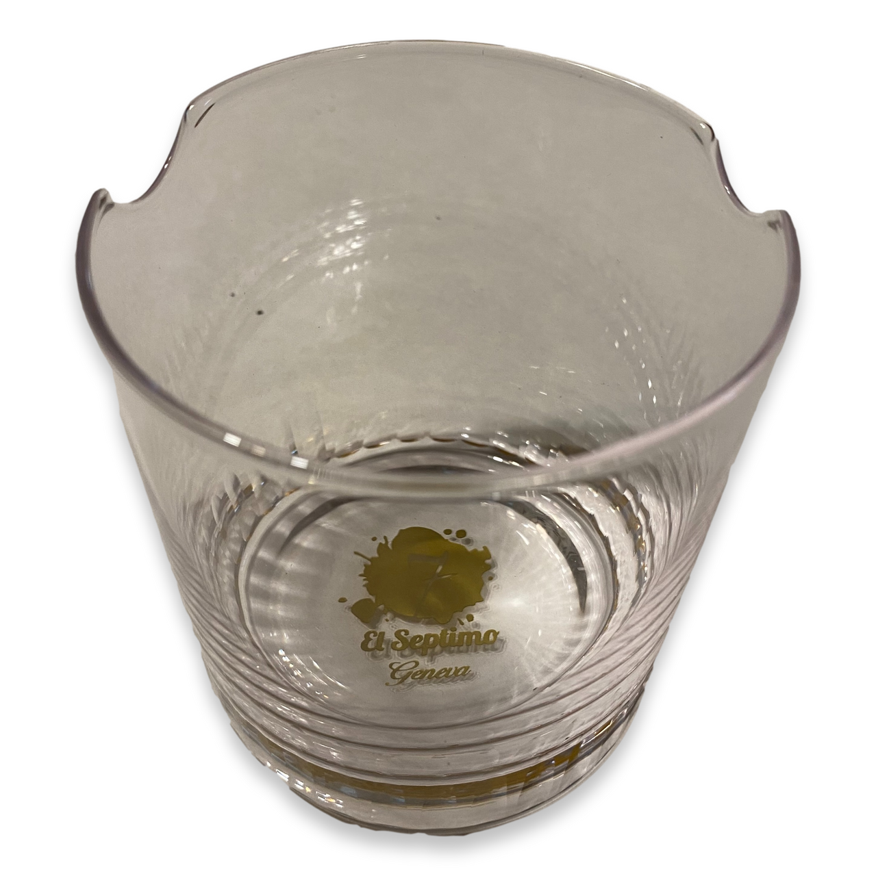 El-Septimo Cigar Whiskey Glass - Logo Bottom - Exterior Rim